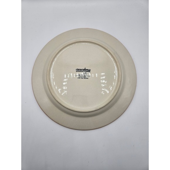 Temptations by tara Floral Lace 10.5 inch Dinner Plate Orange White - Picture 2 of 5